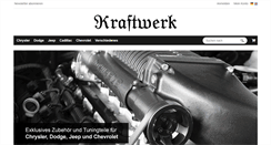 Desktop Screenshot of kraftwerk-shop.cc
